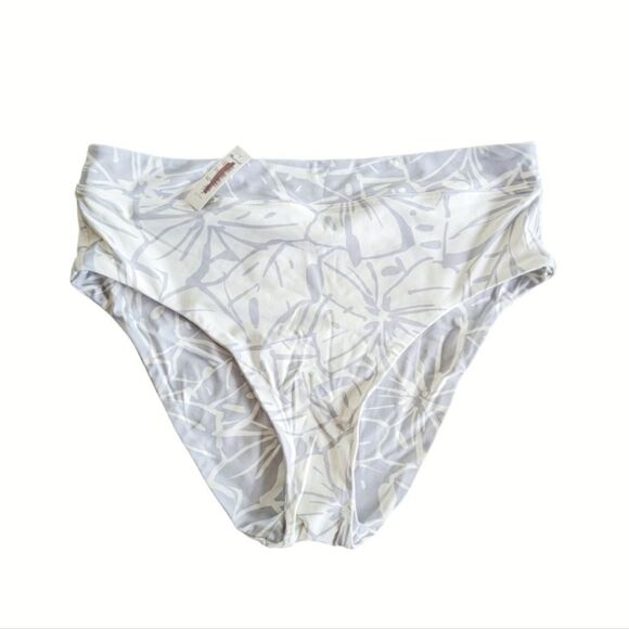 Madewell Reversible Bikini Set Abstract Flora Sz L NWT High Waist Beach Pool - Picture 13 of 16